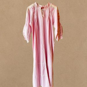 Vestido Sirena Algodón Cuadros