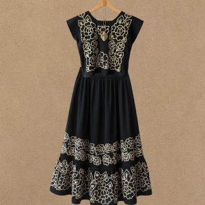 TRAJE DE GALA FLOR ISTMEÑA NEGRO